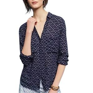 Cloth & Stone Anthropologie button down long sleeve top Sz S excellent condition
